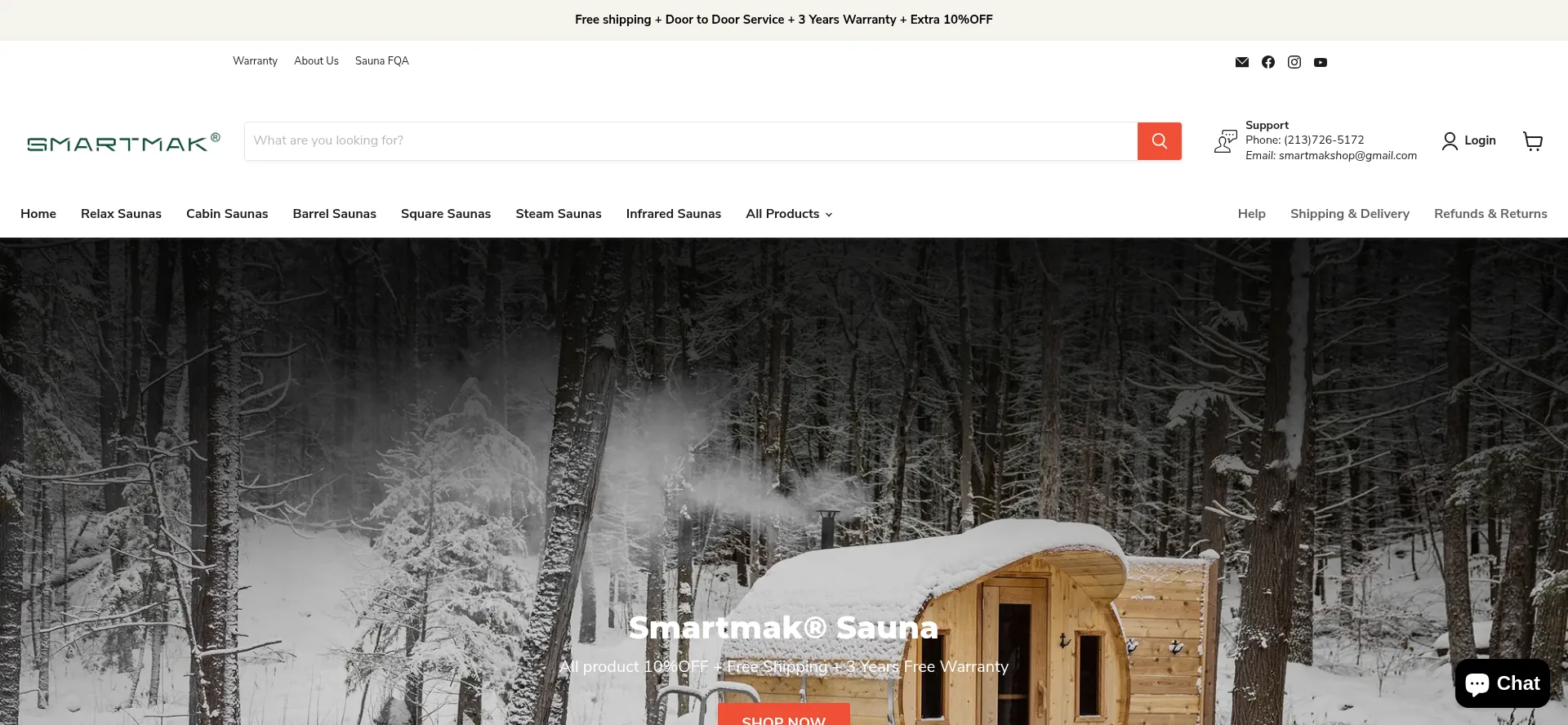 Website screenshot of Smartmakshop.com