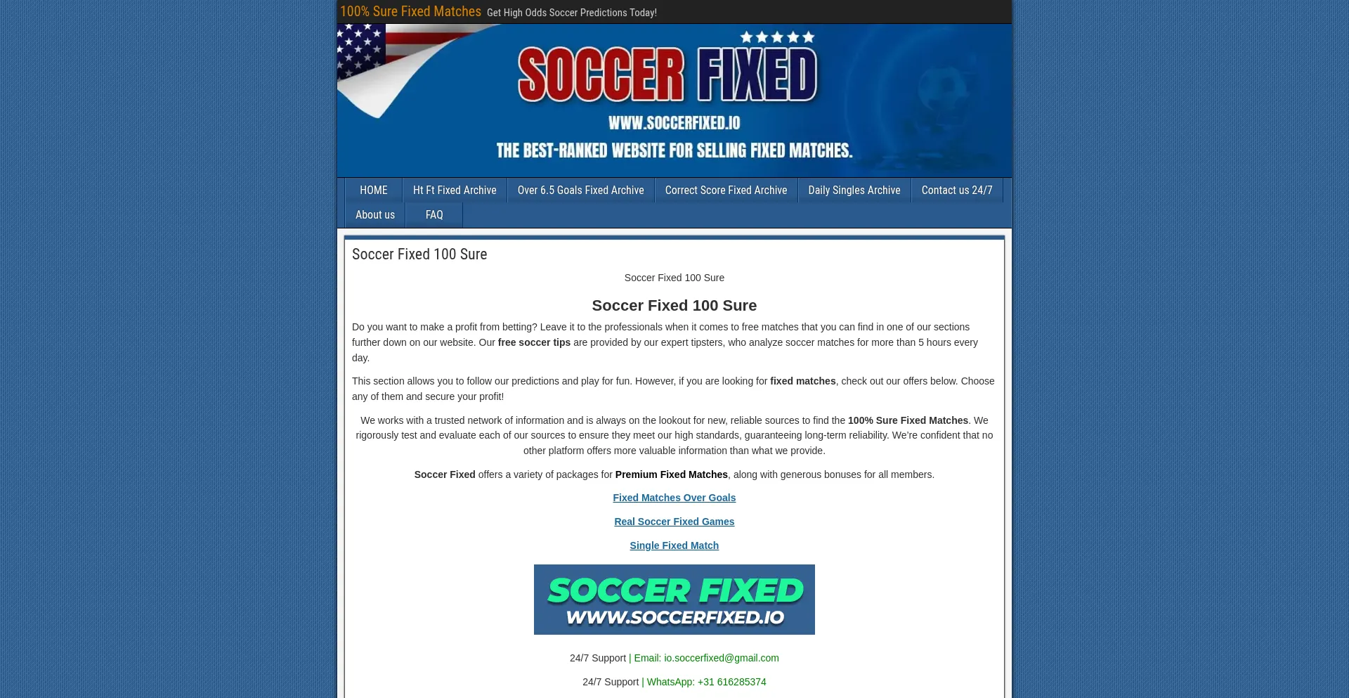 Soccerfixed.io é Seguro e Confiável?
