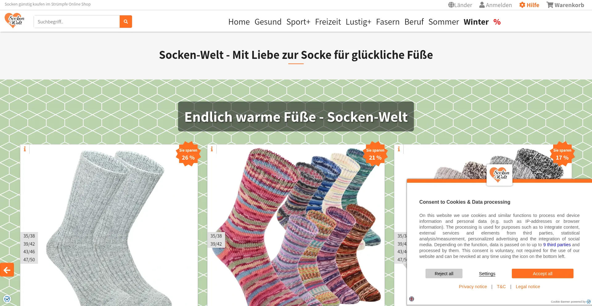 Socken-welt.de é Seguro e Confiável?