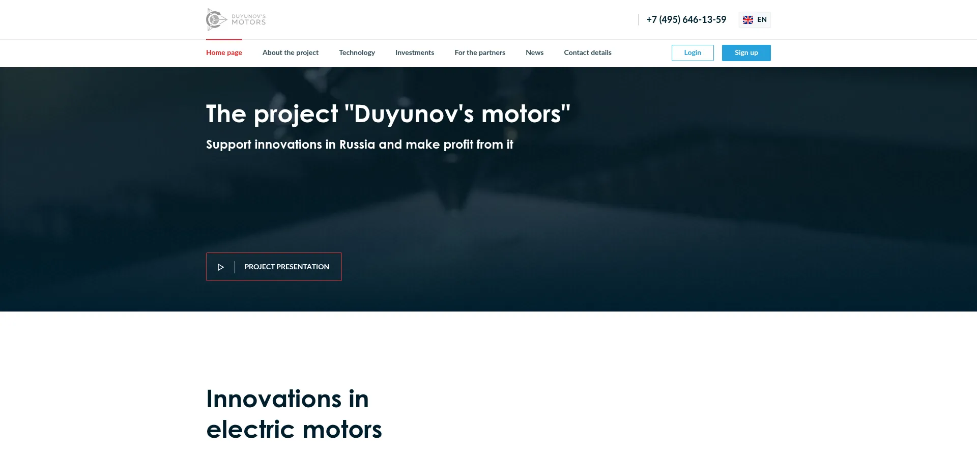 Website screenshot of Solargroup.pro