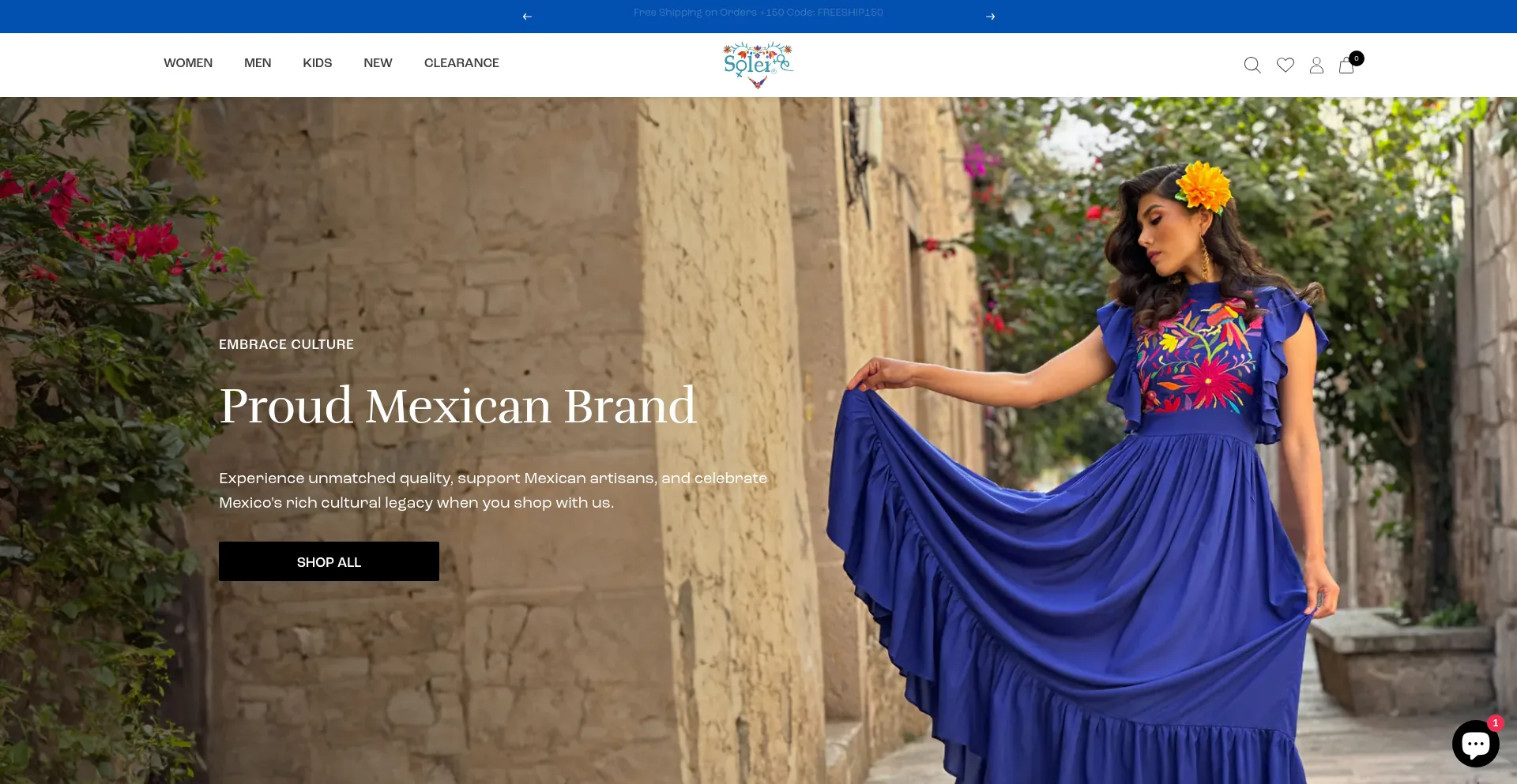 Website screenshot of Soleistore.com