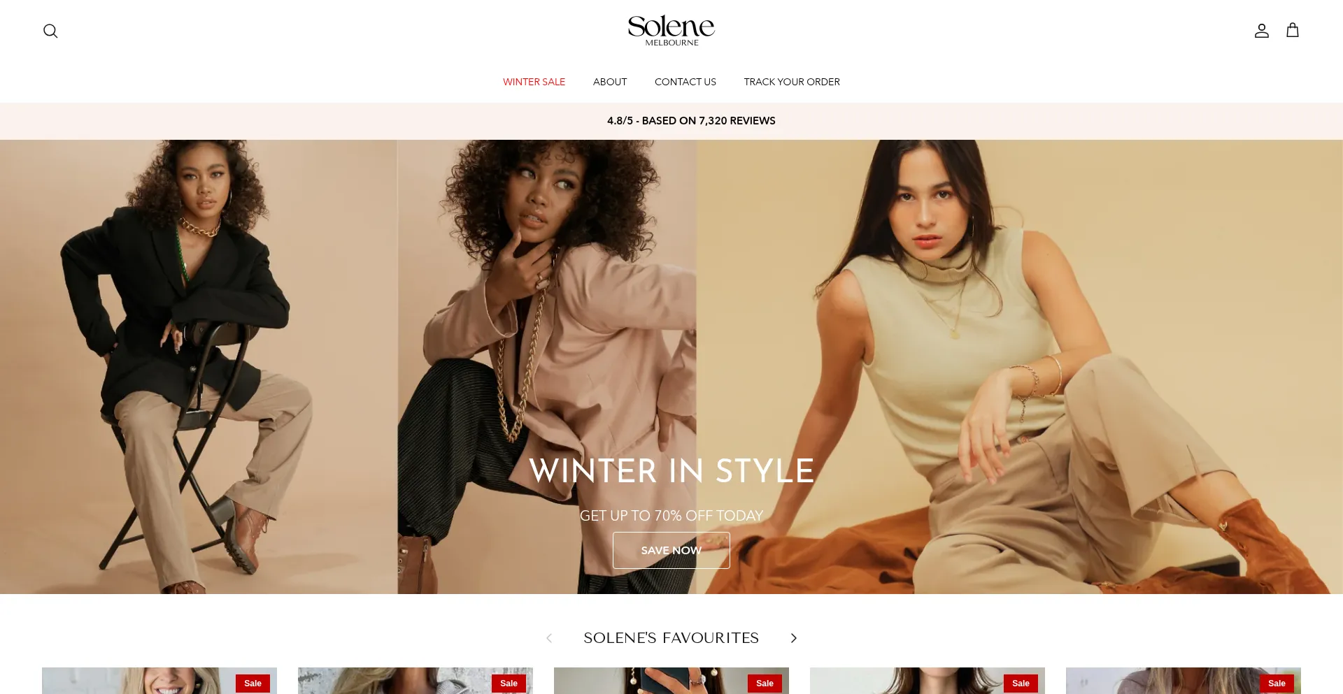 Website screenshot of Solenemelbourne.com