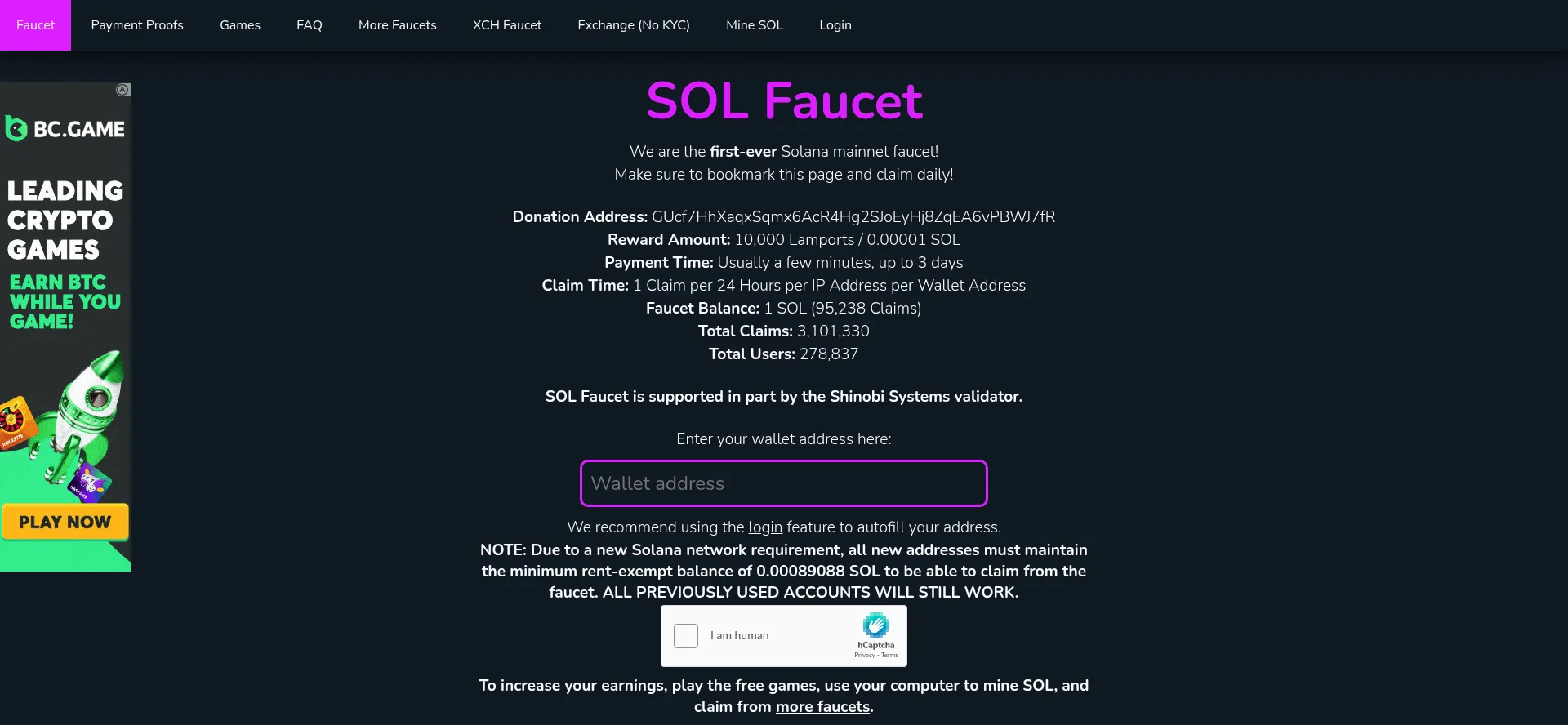 Solfaucet.togatech.org