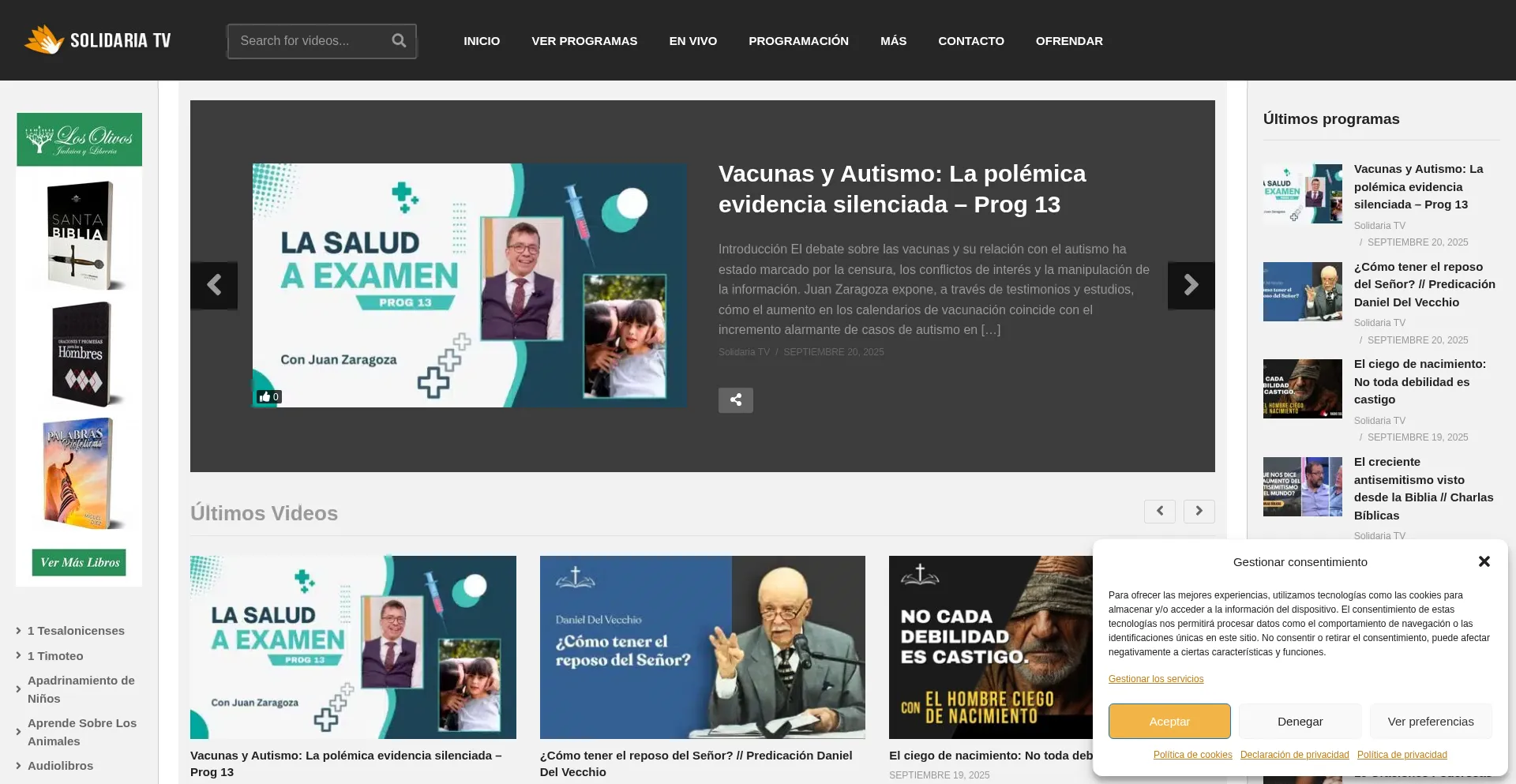 Solidariatv.com Screenshot