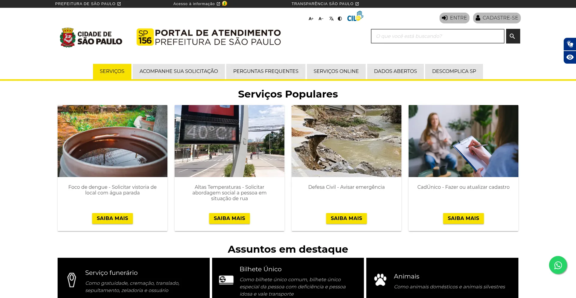 Sp156.prefeitura.sp.gov.br