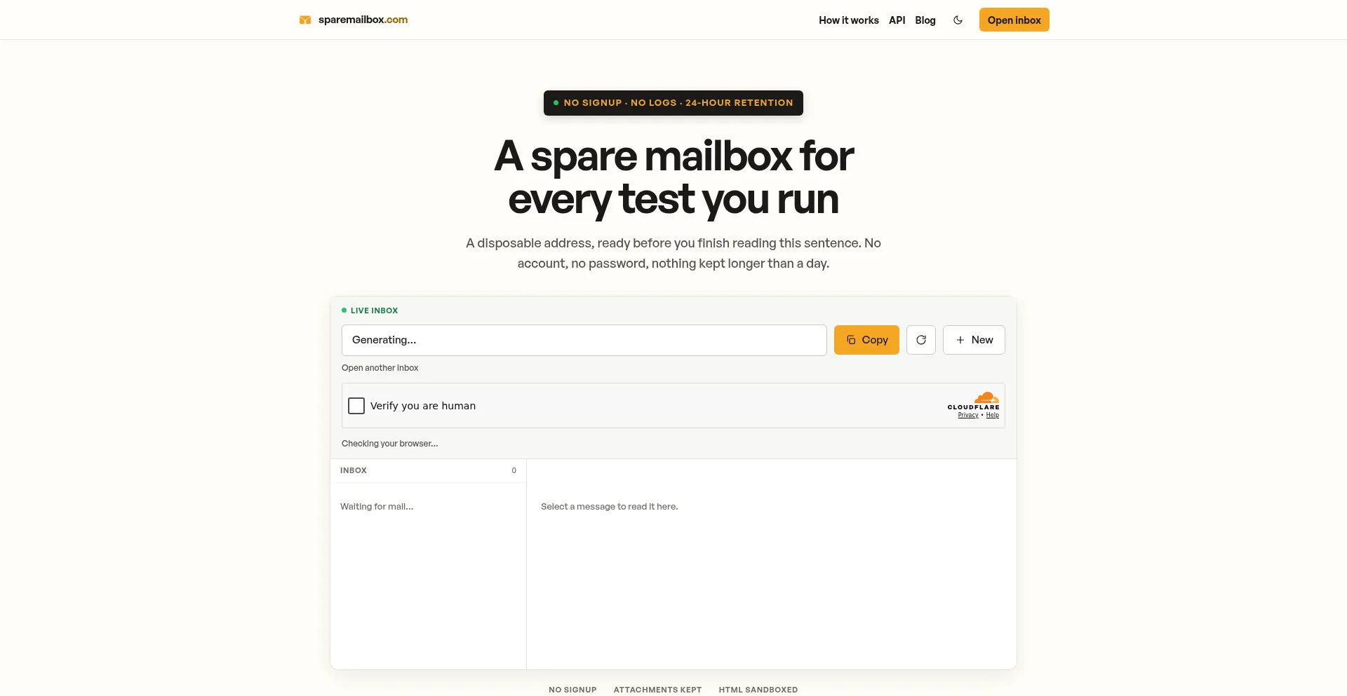 Sparemailbox.com
