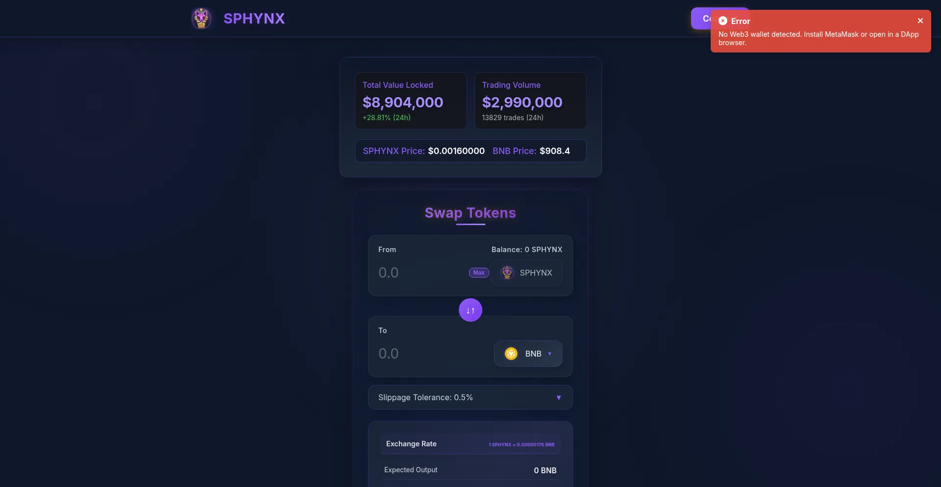 Sphynxswap.org é Seguro e Confiável?