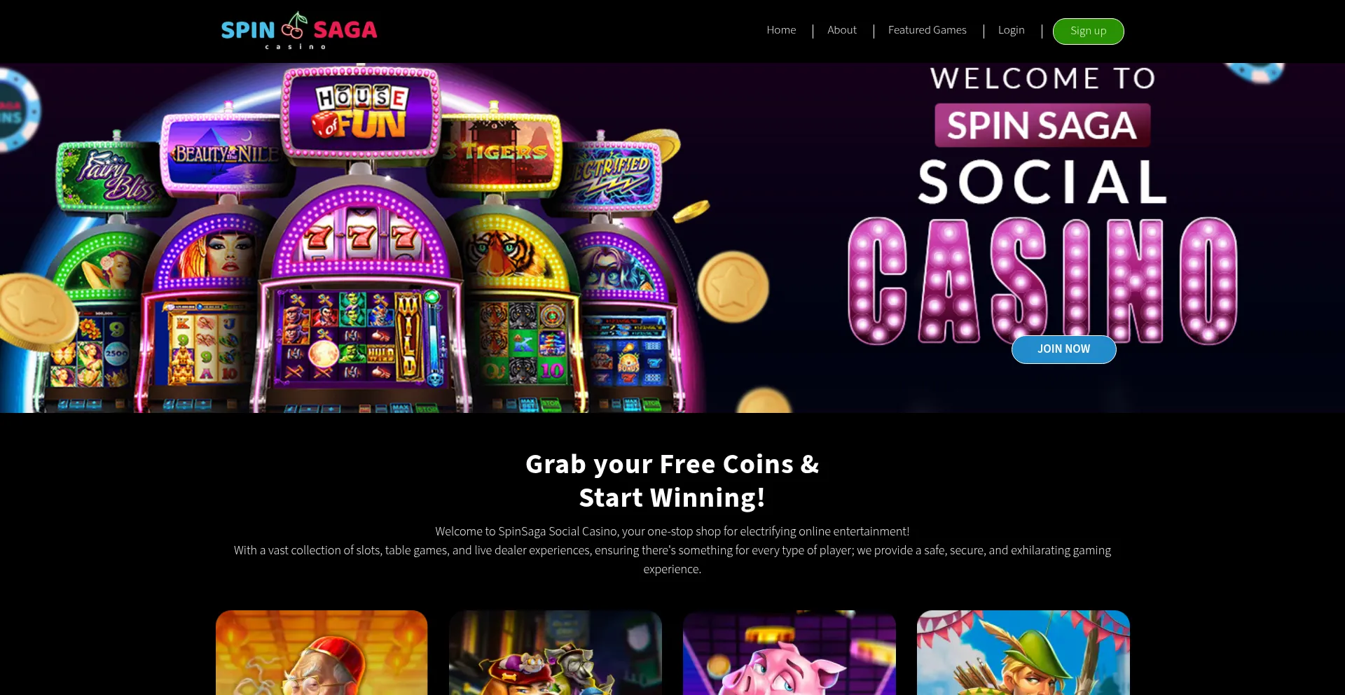 Spinsagacasino.com
