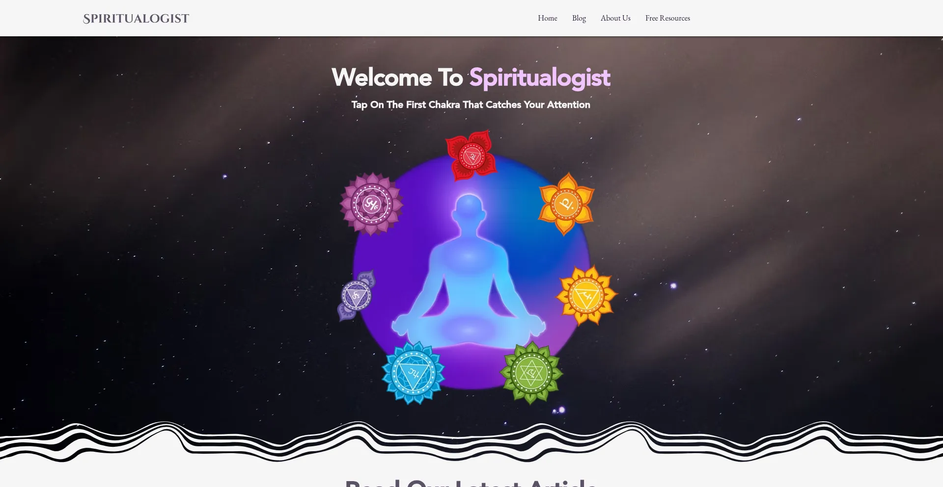 Website screenshot of Spiritualogist.com