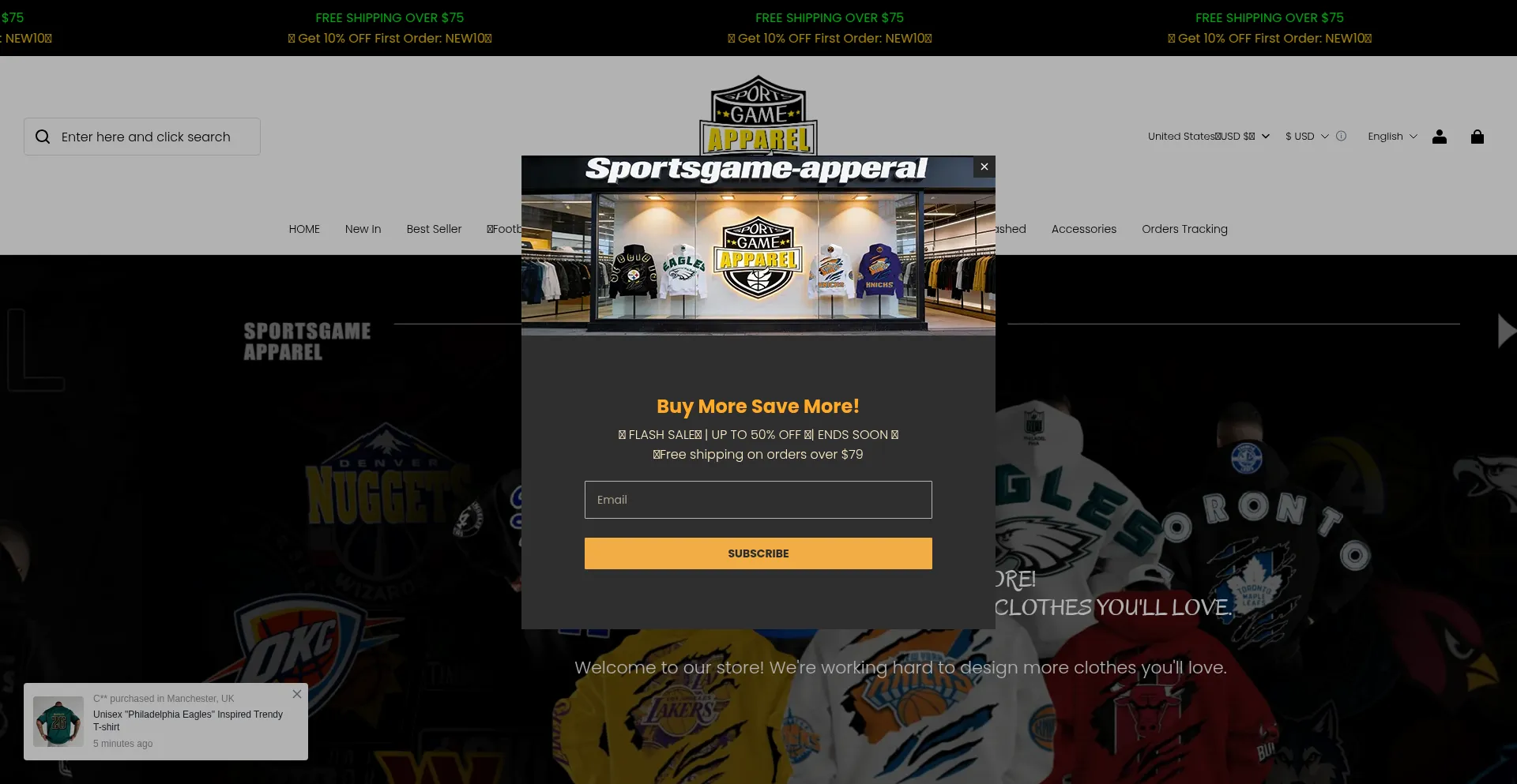 Sportsgameapparel.com