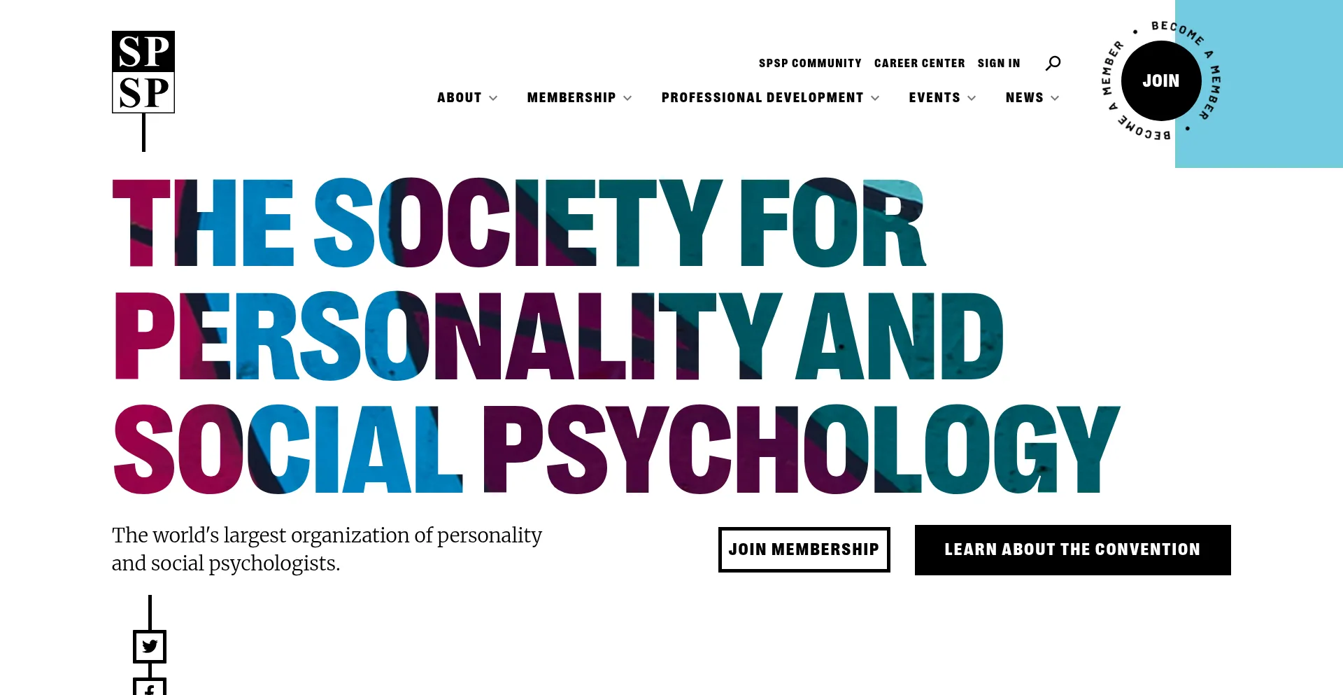 Website screenshot of Spsp.org