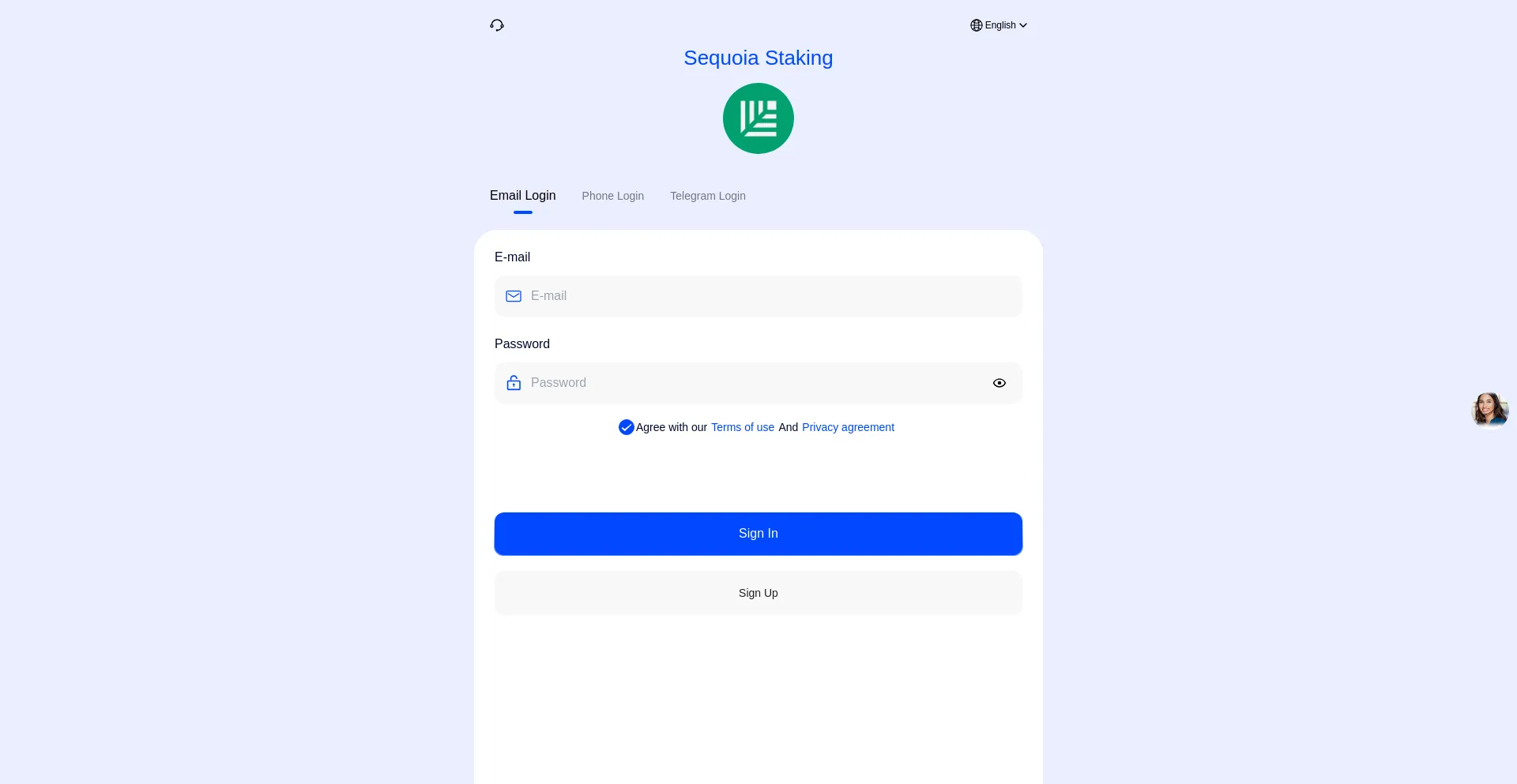 Website screenshot of Staking-hosting.vip