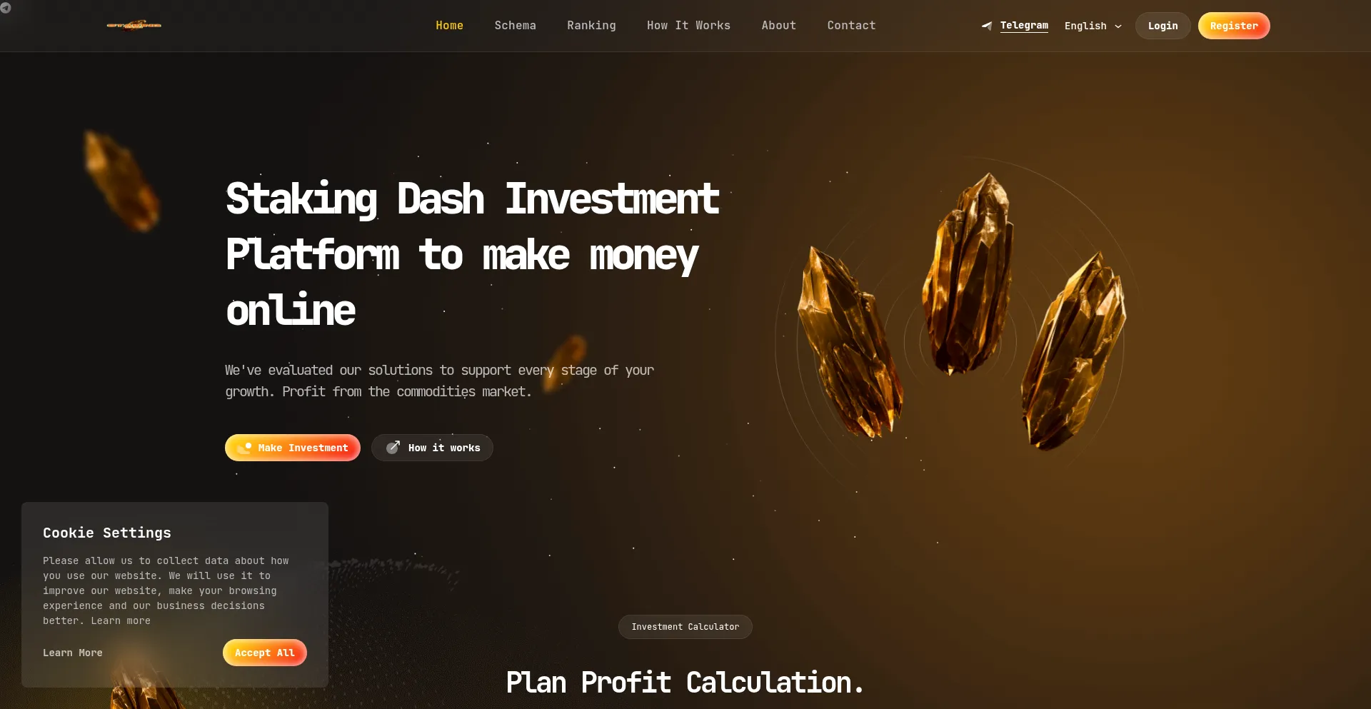 Stakingdash.com Screenshot