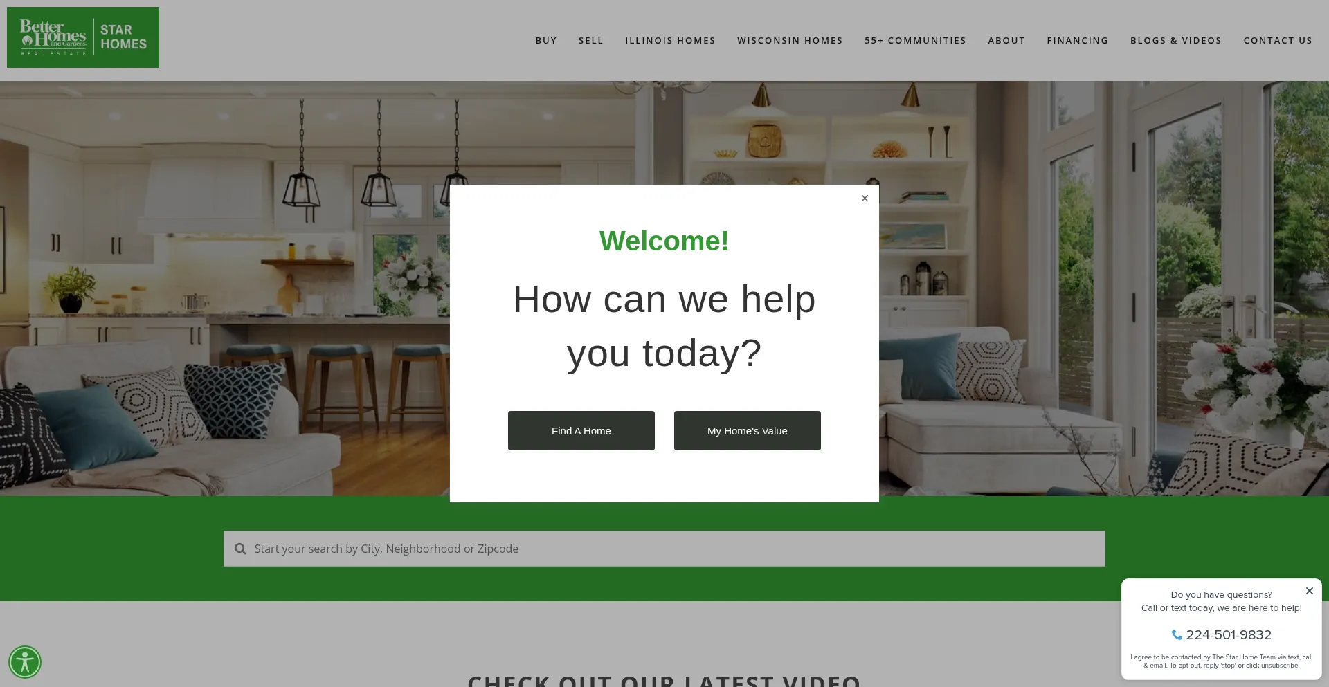 Website screenshot of Starhometeam.com