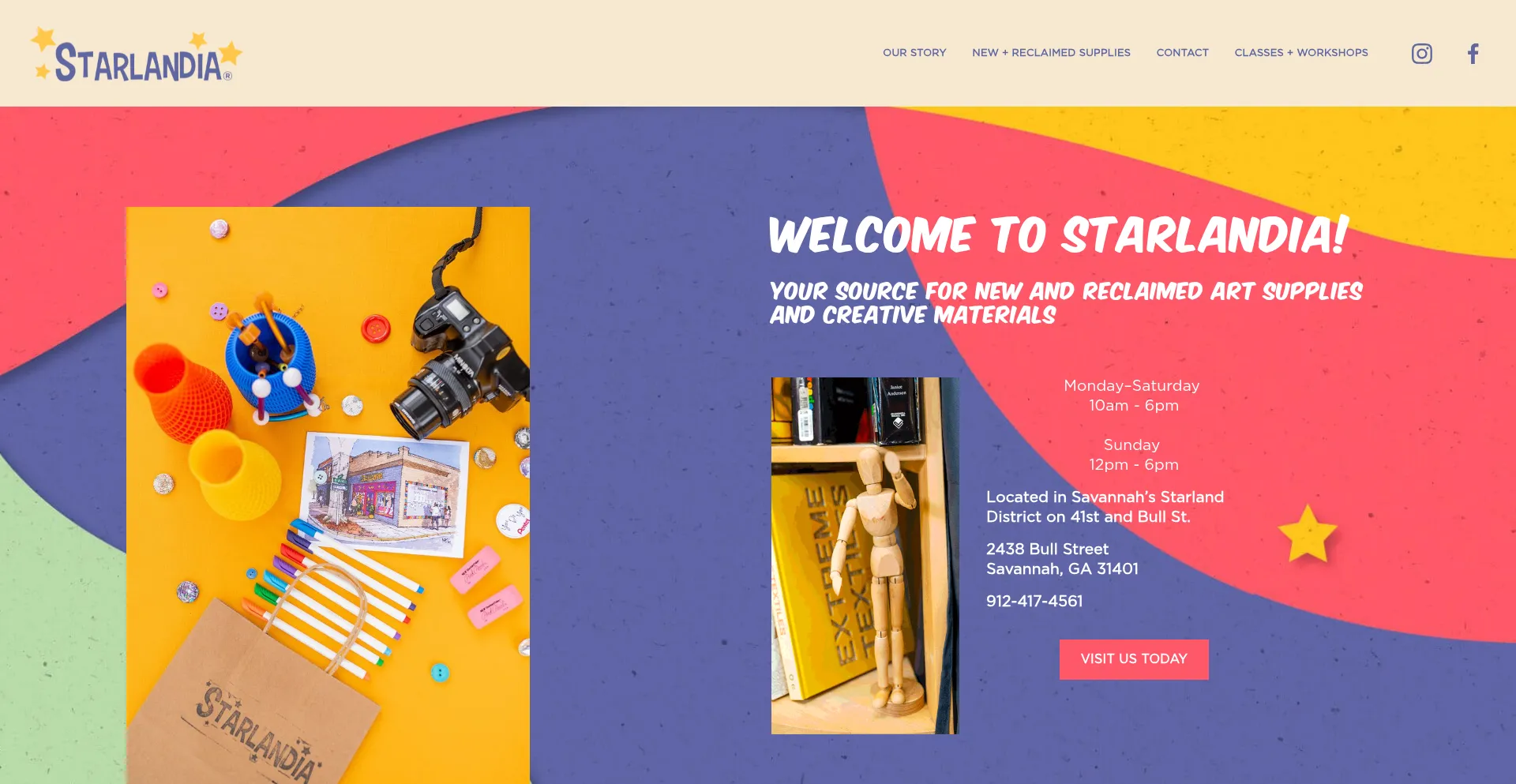 Website screenshot of Starlandiasupply.com