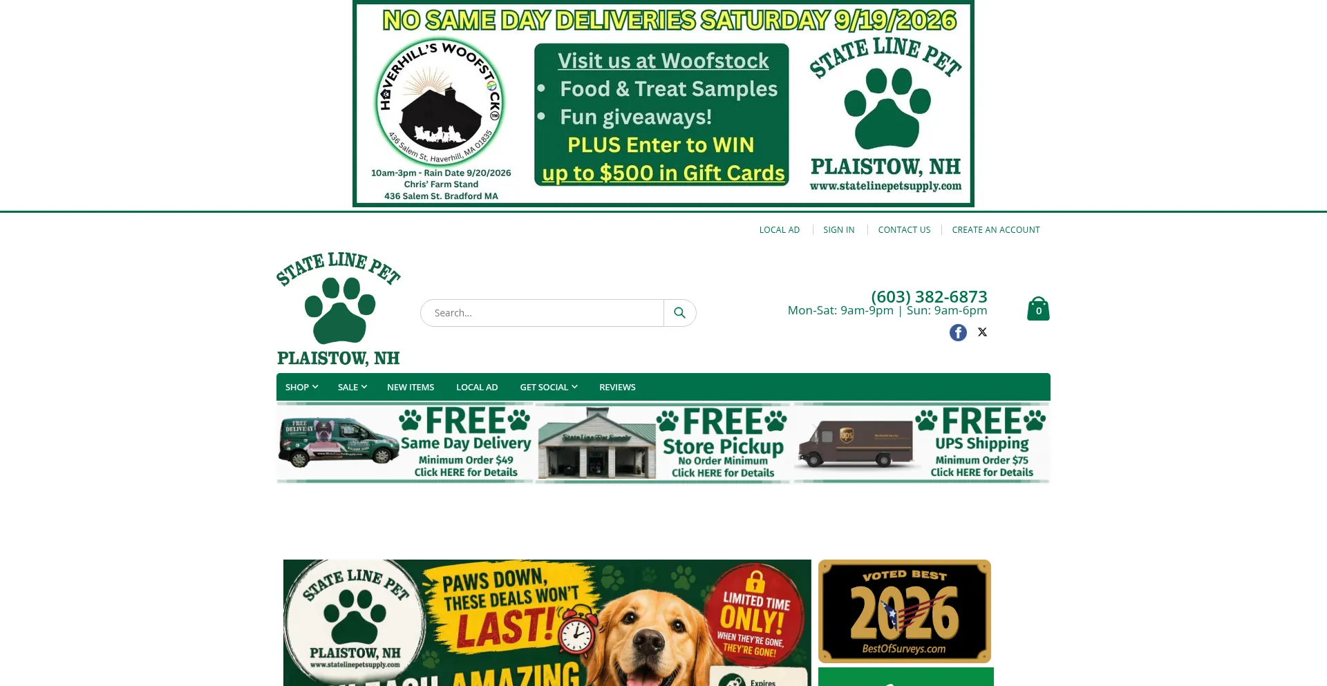 Statelinepetsupply.com