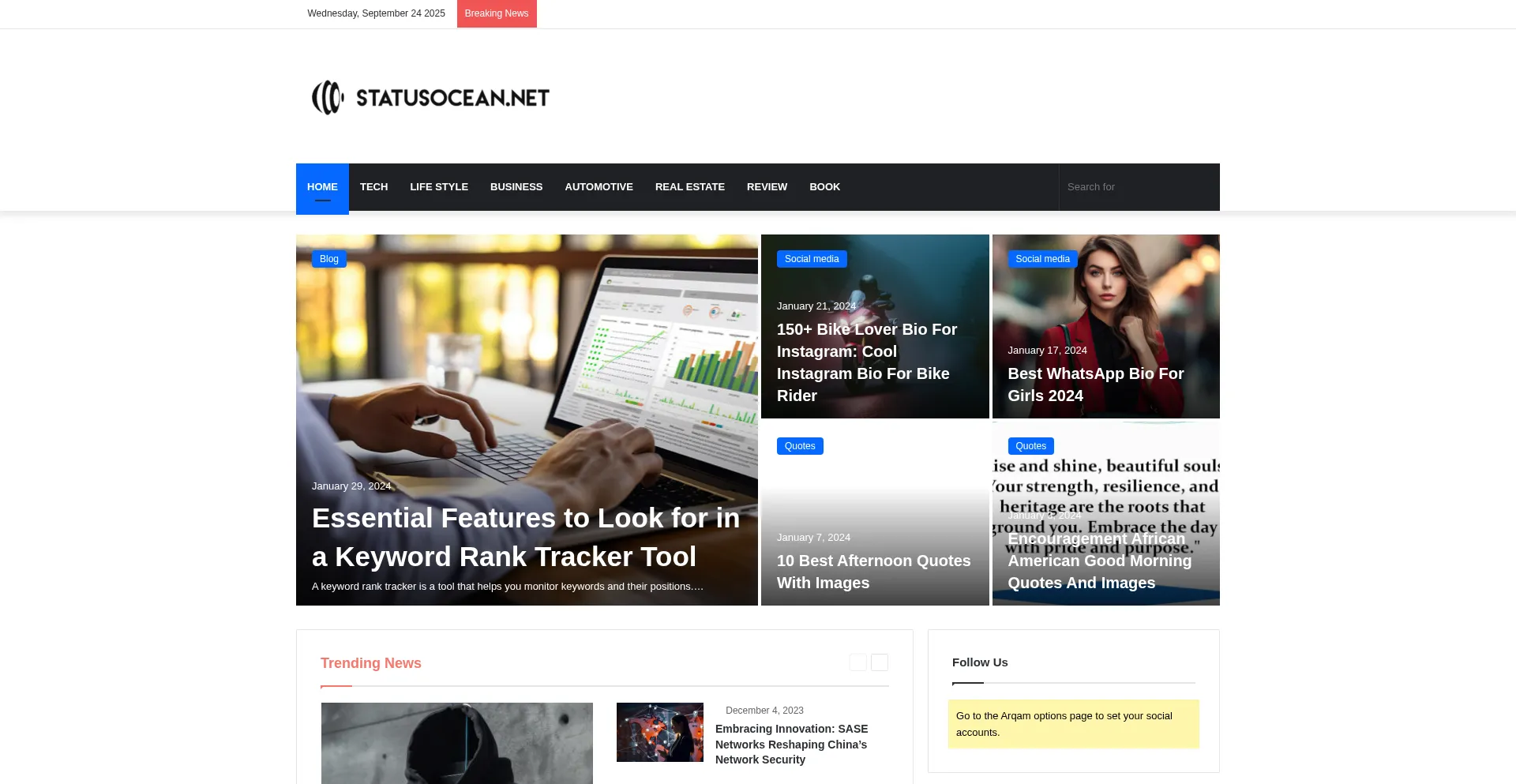 Statusocean.net Screenshot