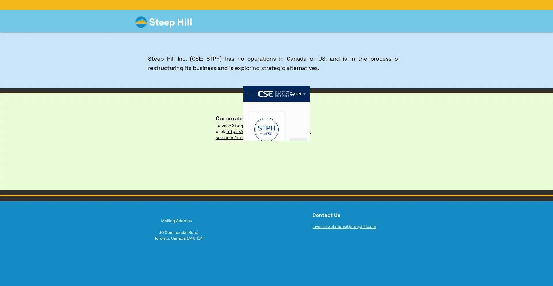 Steephill.com é Seguro e Confiável?