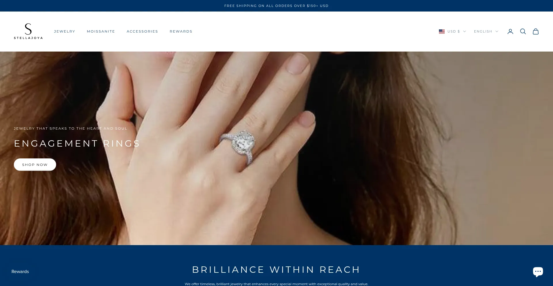 Website screenshot of Stellajoya.com