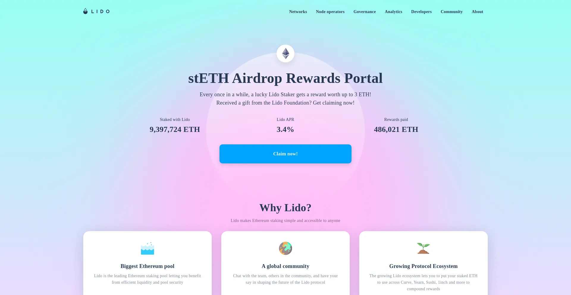 Website screenshot of Stethaward.net
