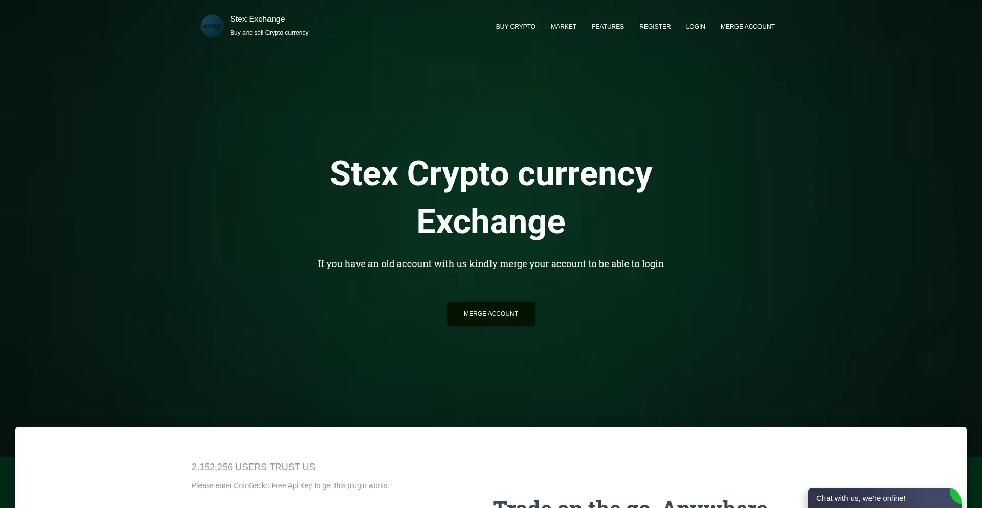 Stex.us.com Screenshot
