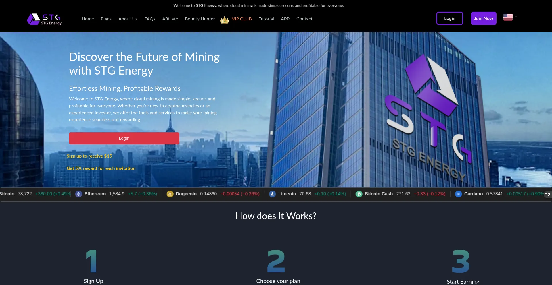 Website screenshot of Stgenergy.cc