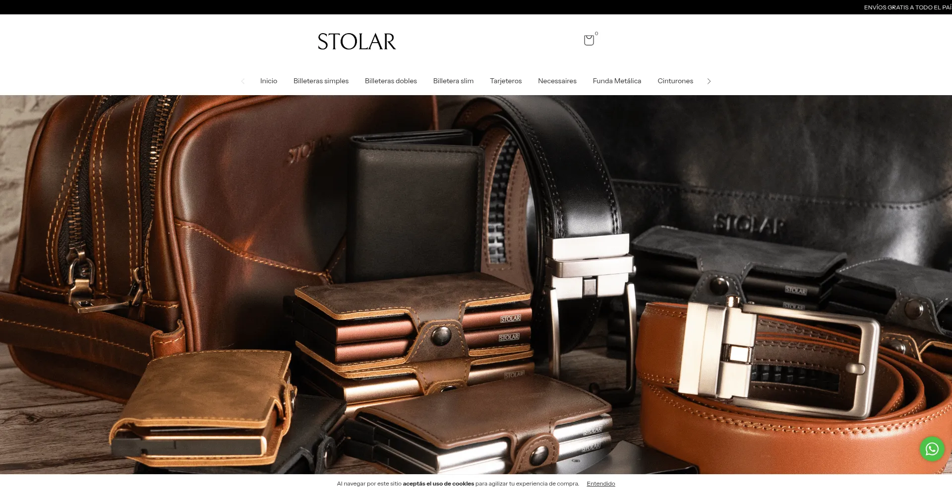 Website screenshot of Stolar.ar