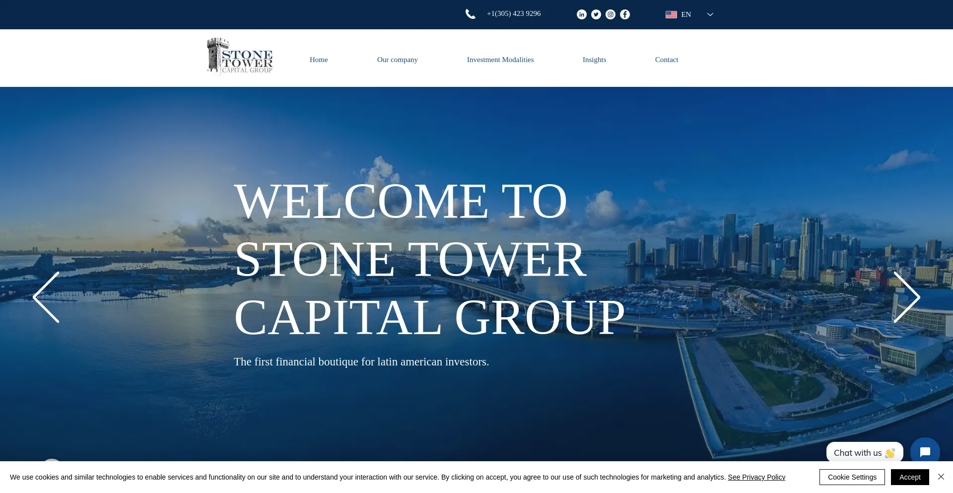 Website screenshot of Stonetower-group.com