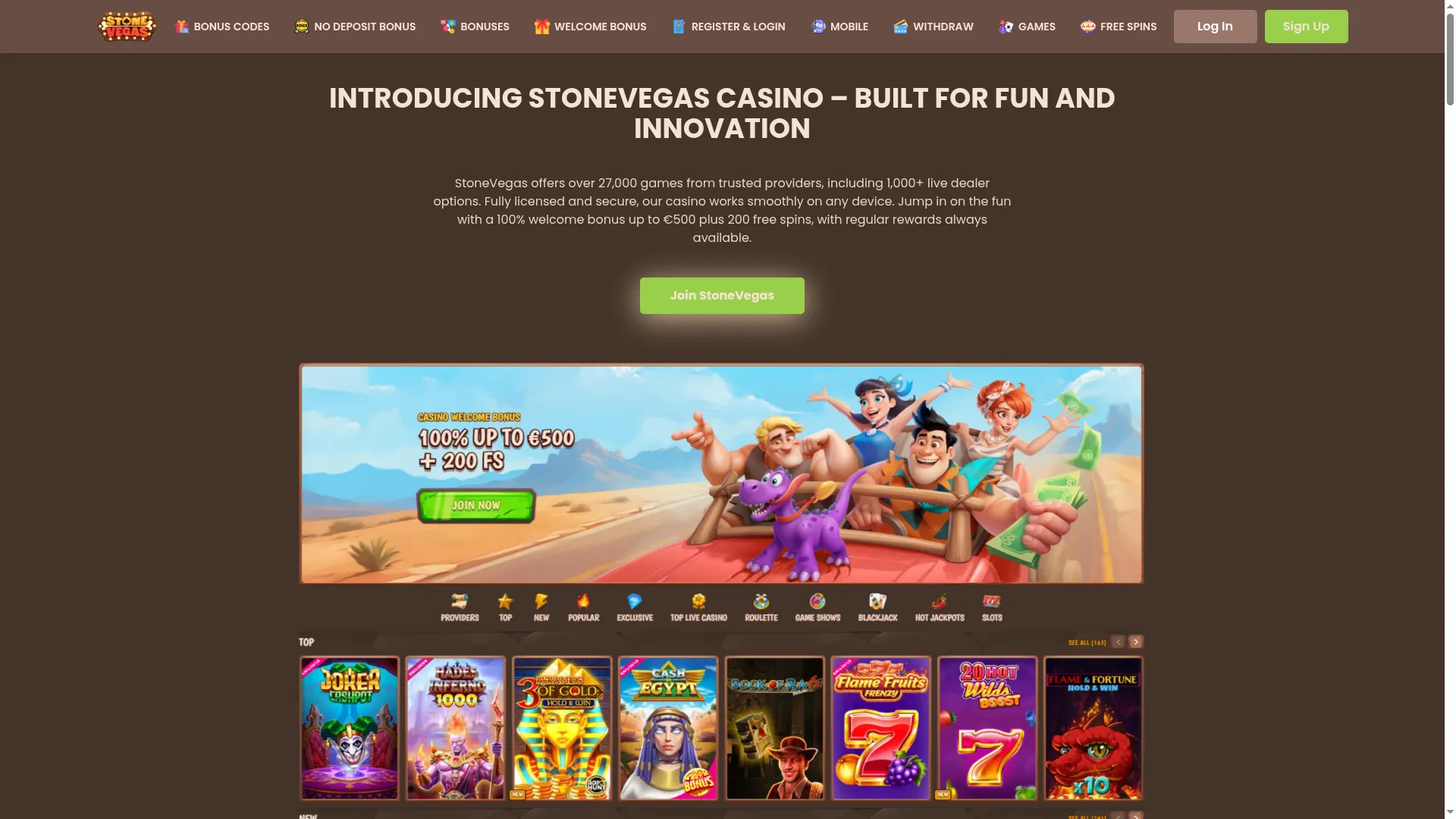 Stonevegascasino.com