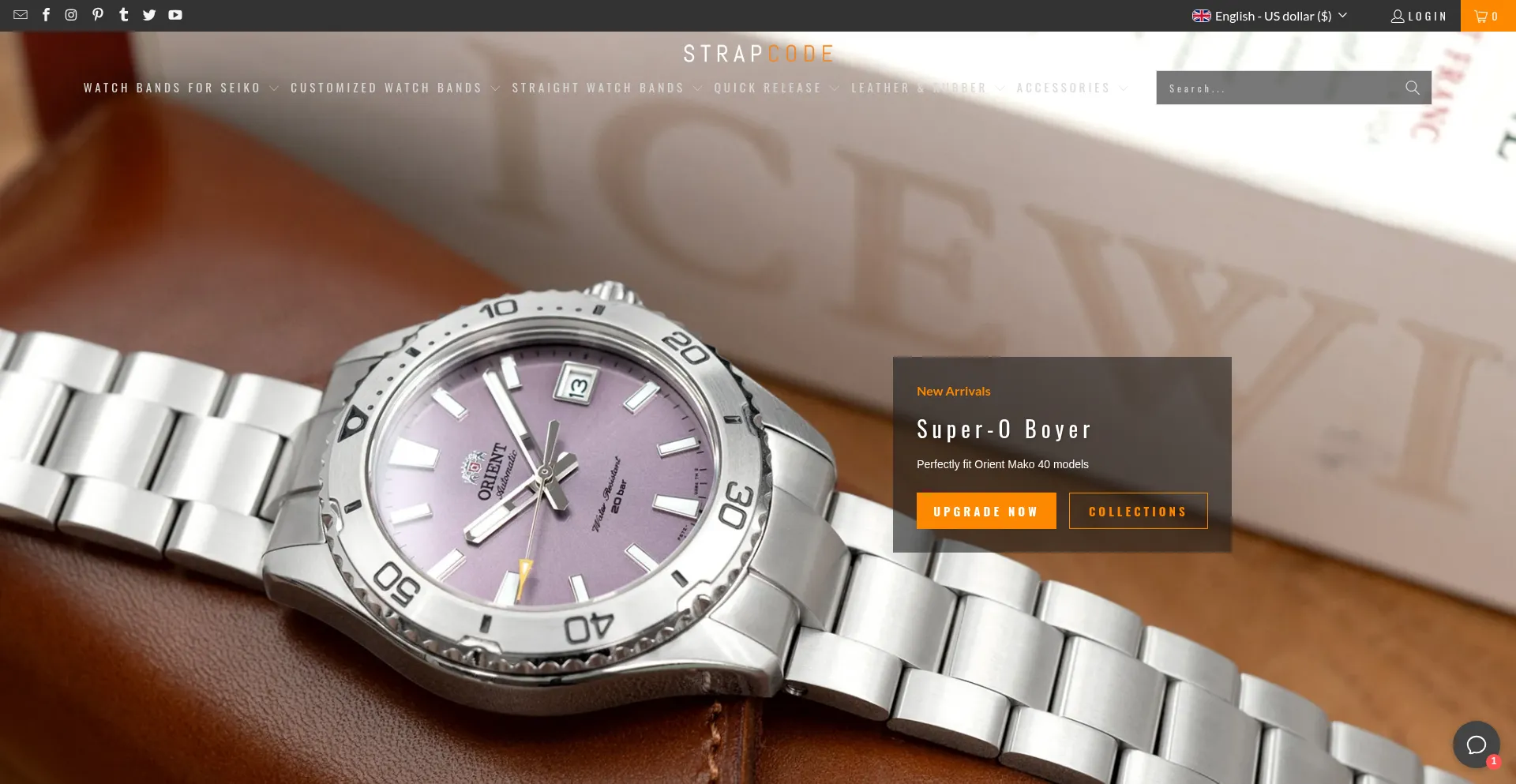Website screenshot of Strapcode.com