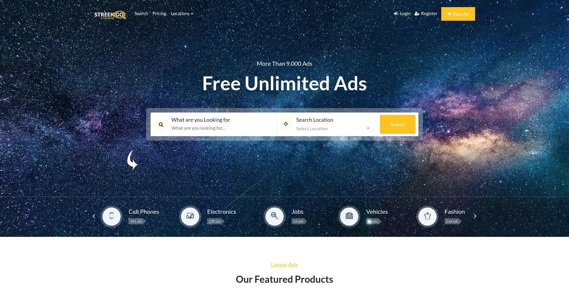 Website screenshot of Streekgo.com