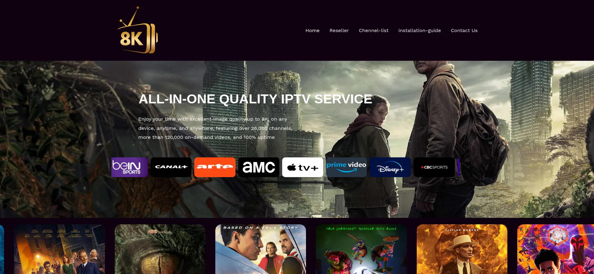 Website screenshot of Strong8k.com