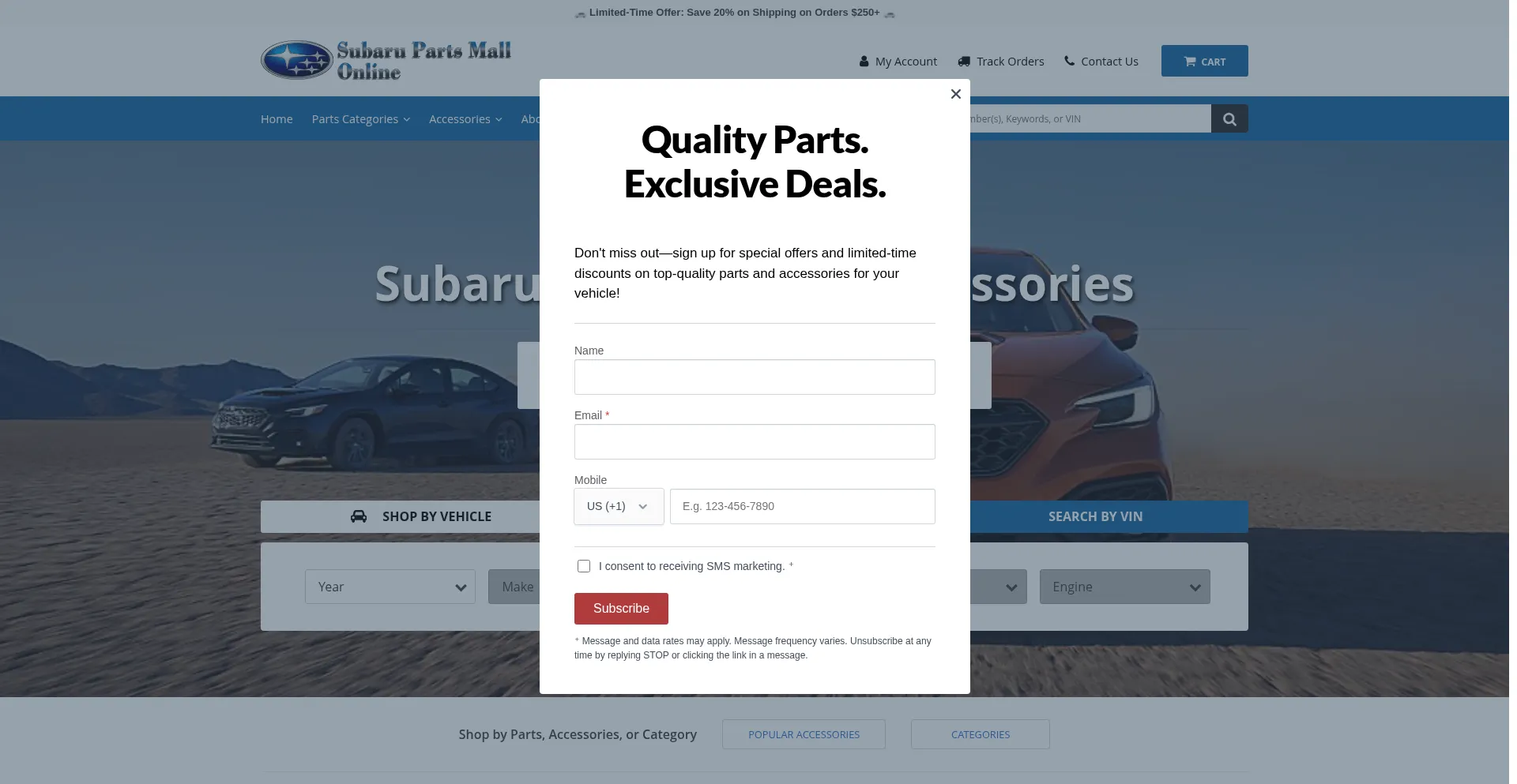 Subarupartsmallonline.com