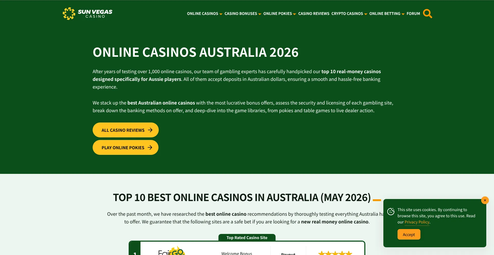 Sunvegascasino.com