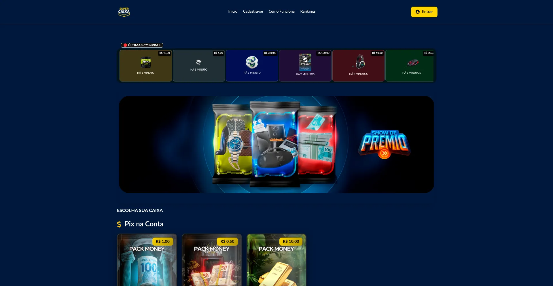 Website screenshot of Supercaixa.com