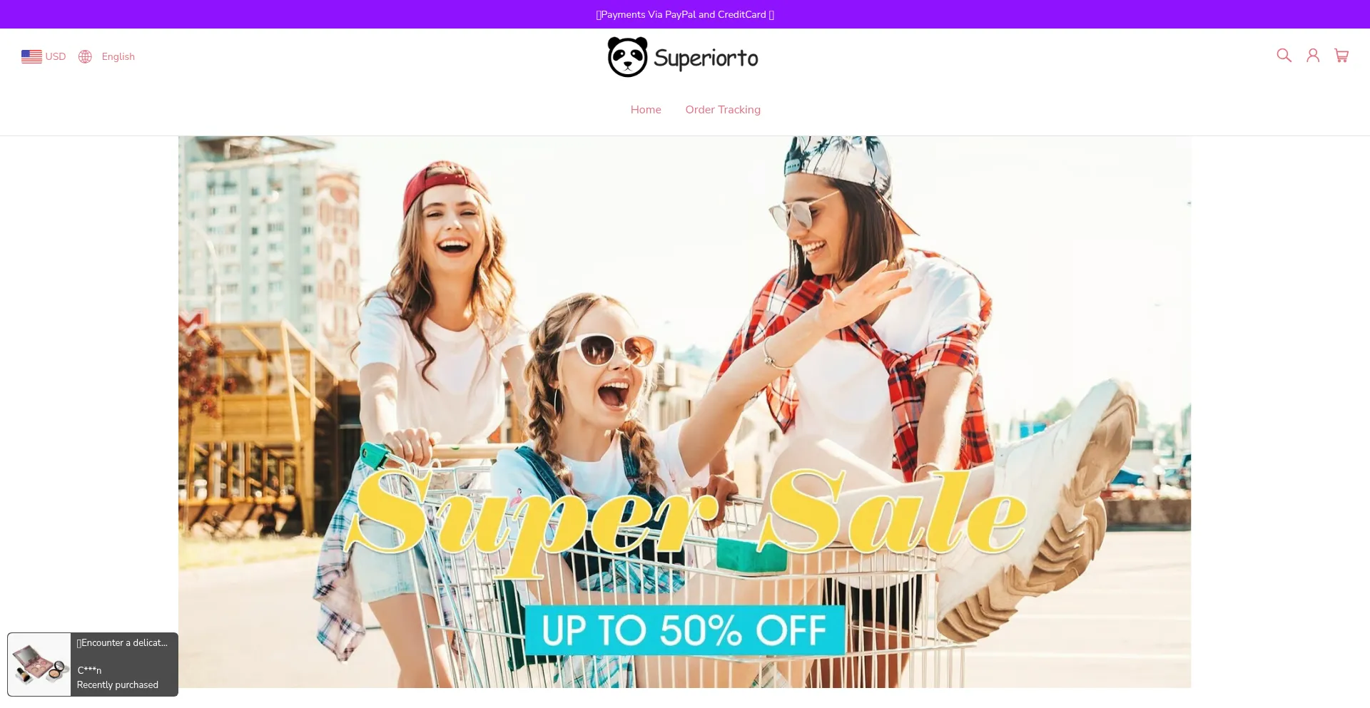 Website screenshot of Superiorto.com