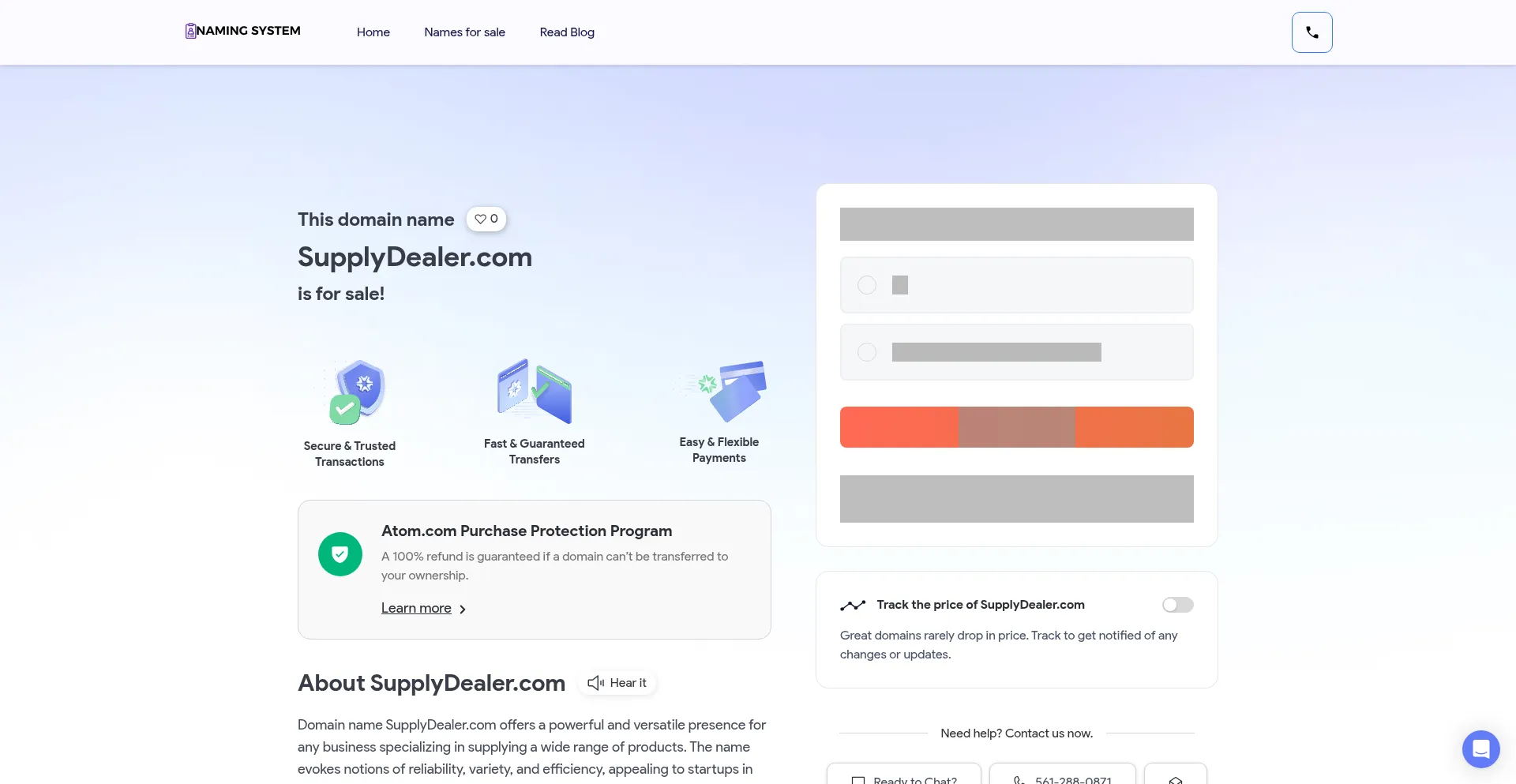 Website screenshot of Supplydealer.com