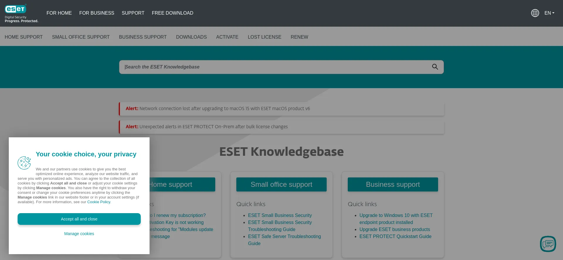 Support.eset.com