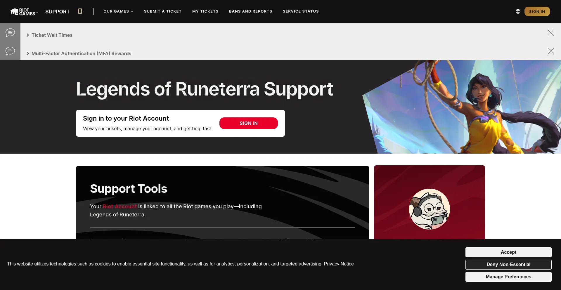 Support-legendsofruneterra.riotgames.com