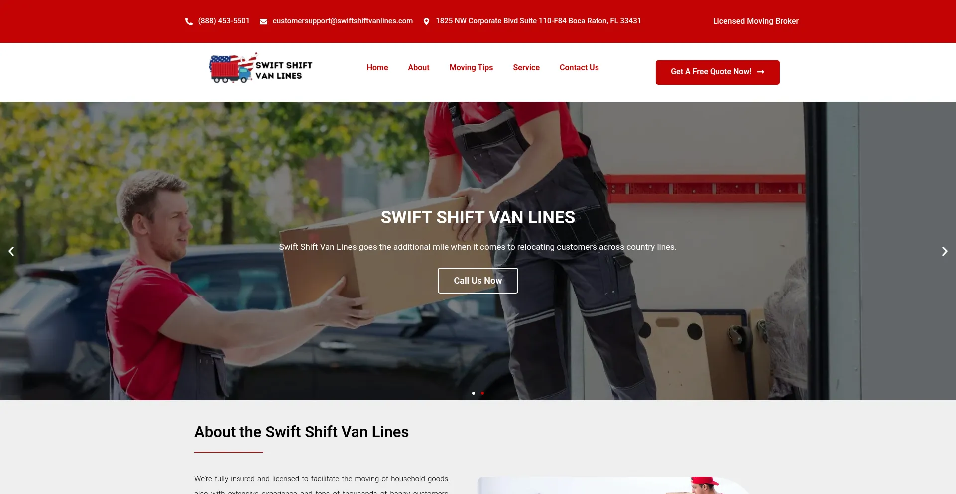 Swiftshiftvanlines.com