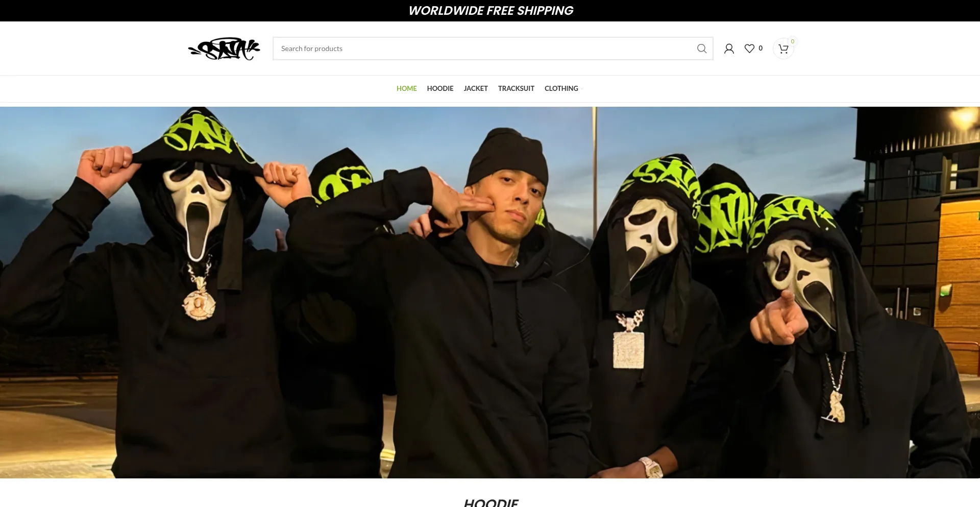 Website screenshot of Synaworldclothesuk.com
