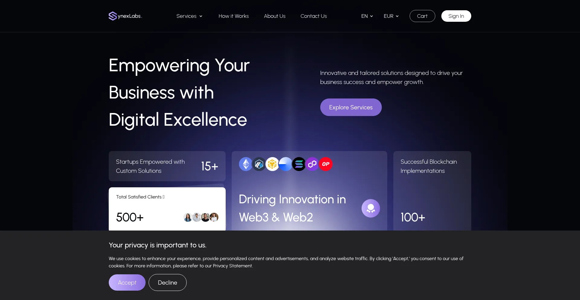 Synexlabs.com Screenshot