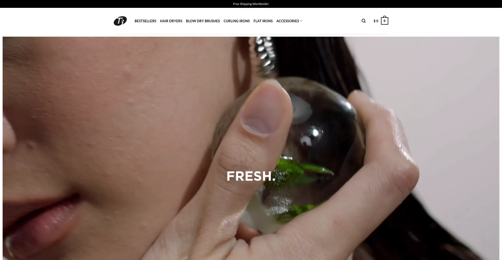 Website screenshot of T3microstyling.com