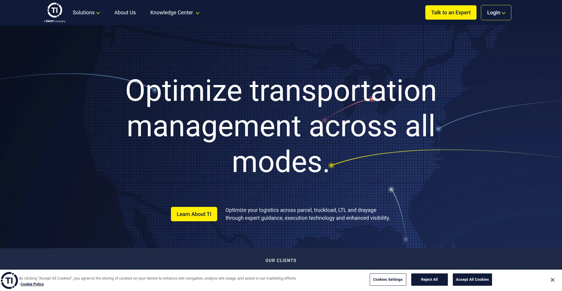 Website screenshot of T-insight.com
