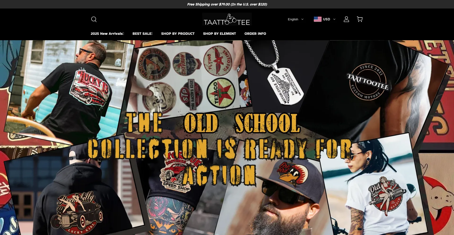 Website screenshot of Taattootee.com