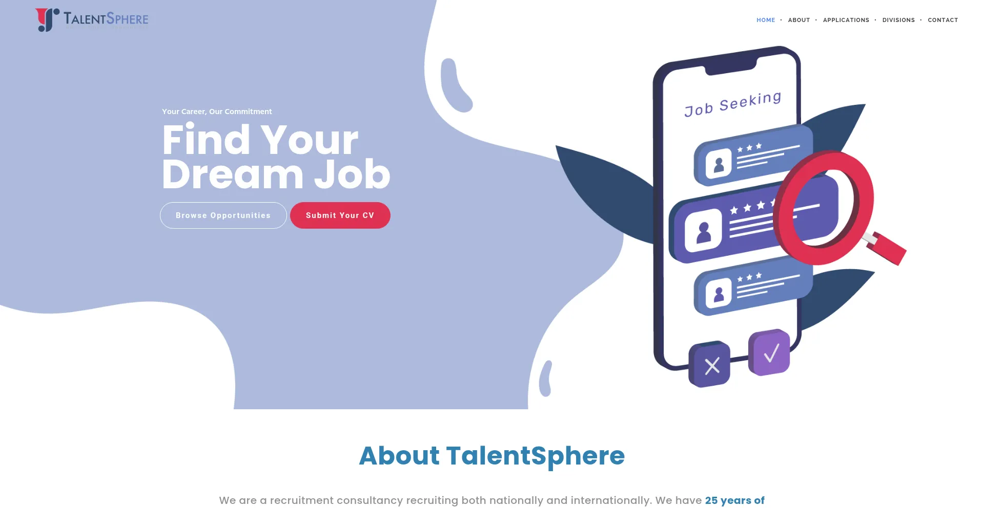 Talentsphere.co.za Screenshot