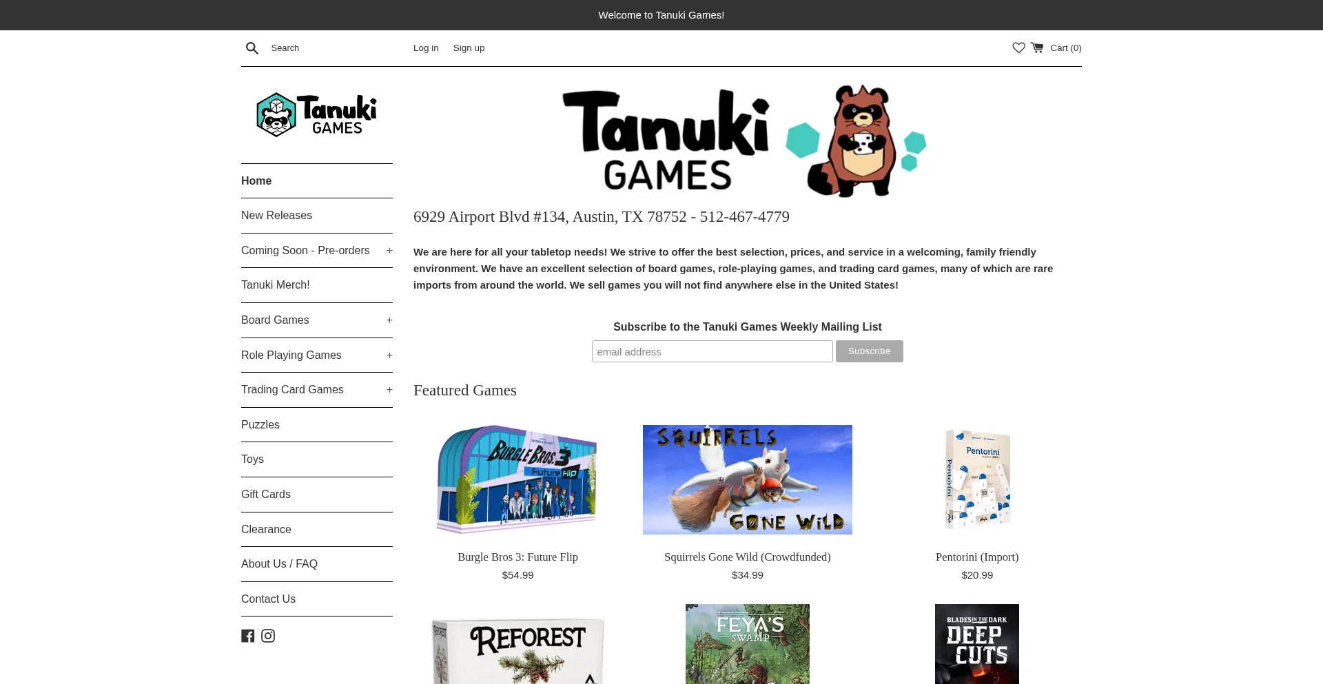 Tanukigamesatx.com