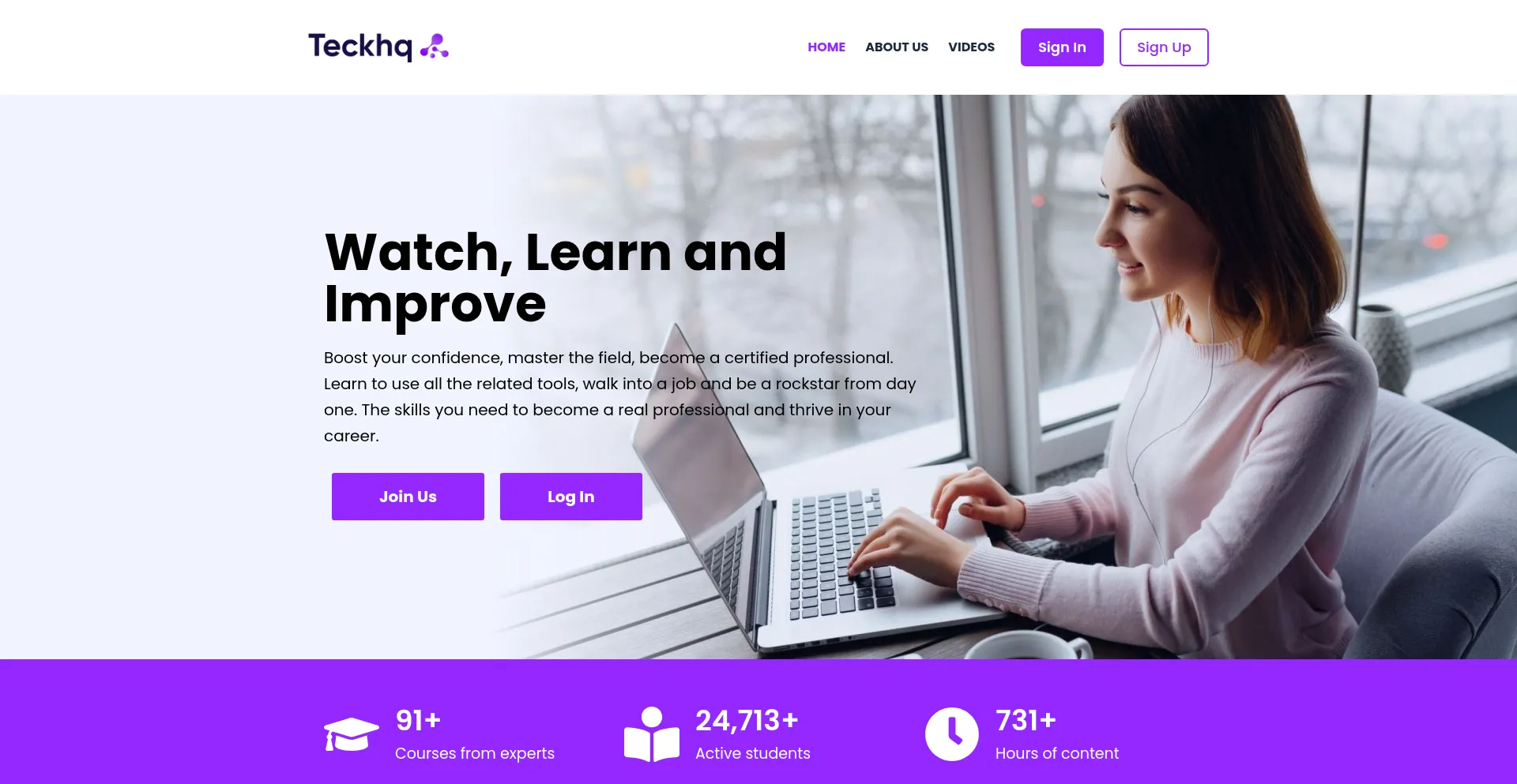Website screenshot of Teckhq.com