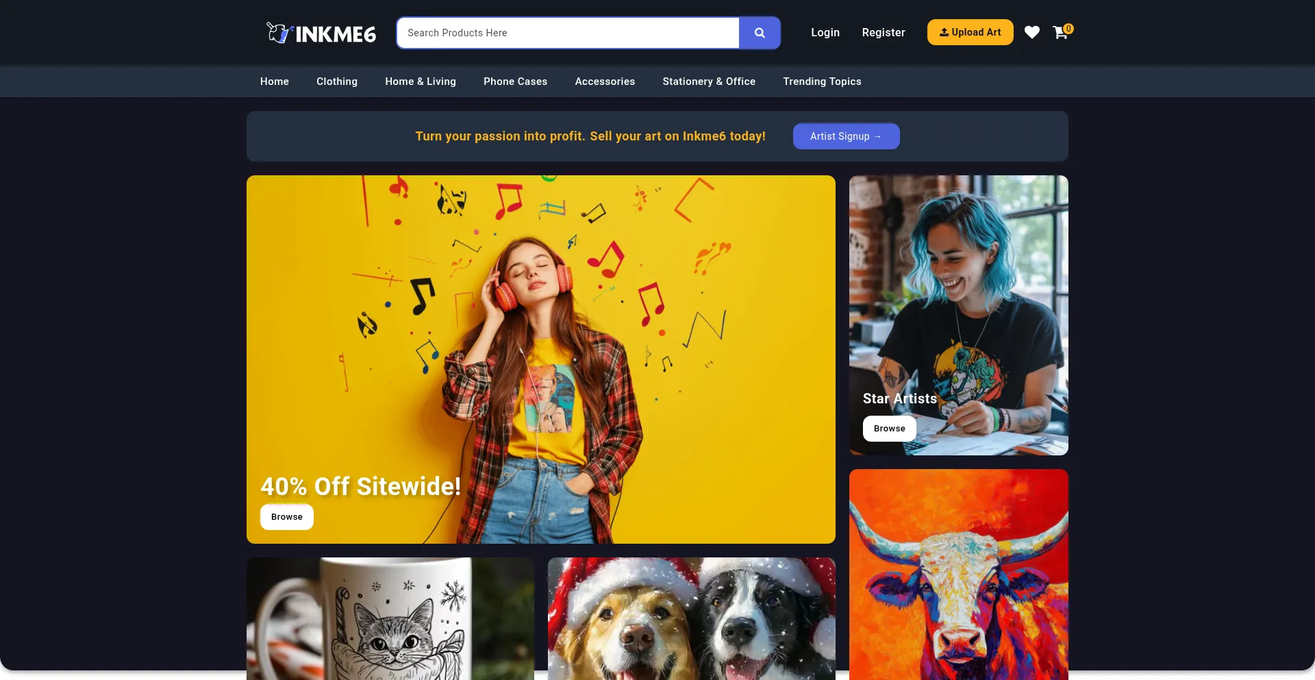 Teehub.com Screenshot