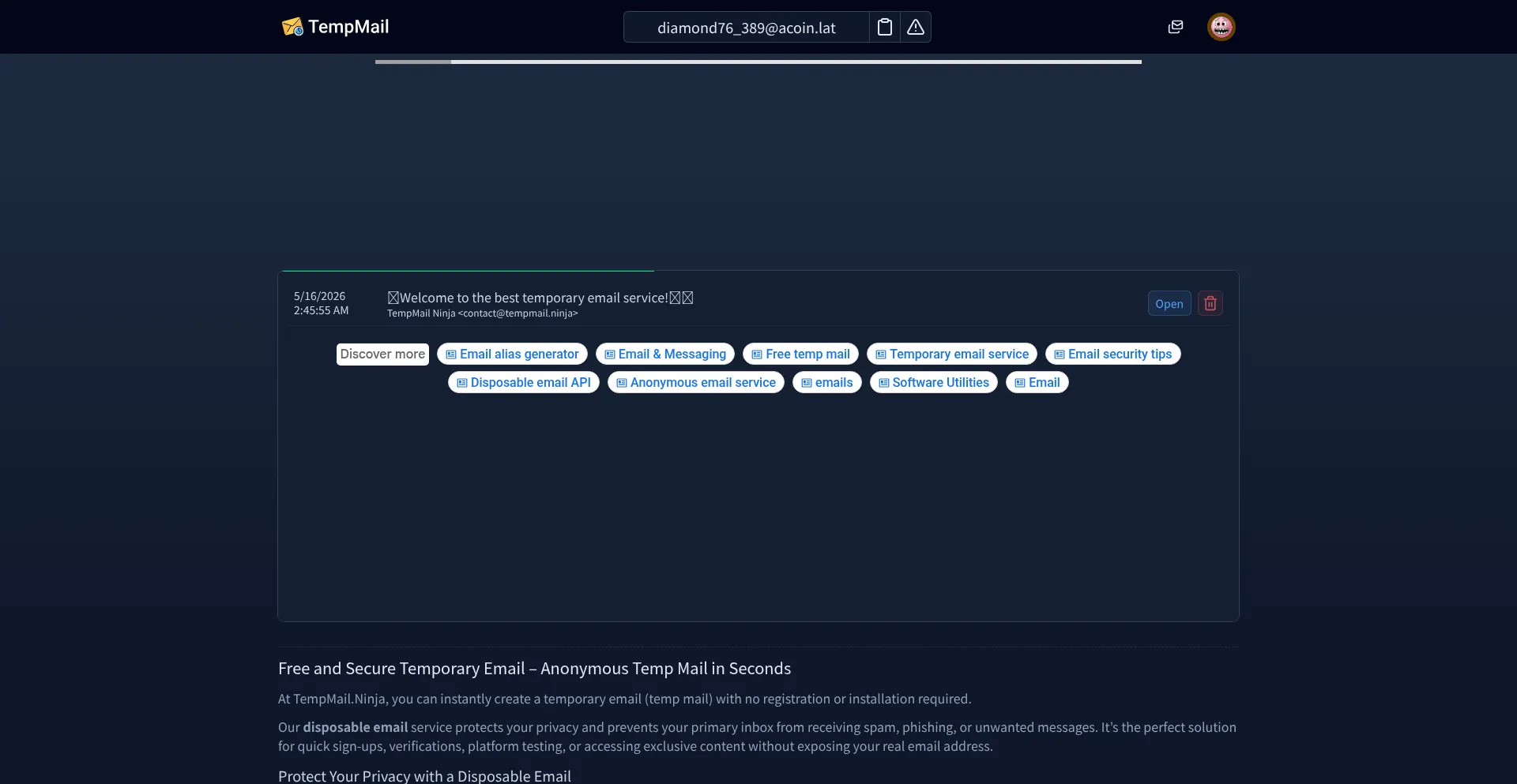 Tempmail.ninja